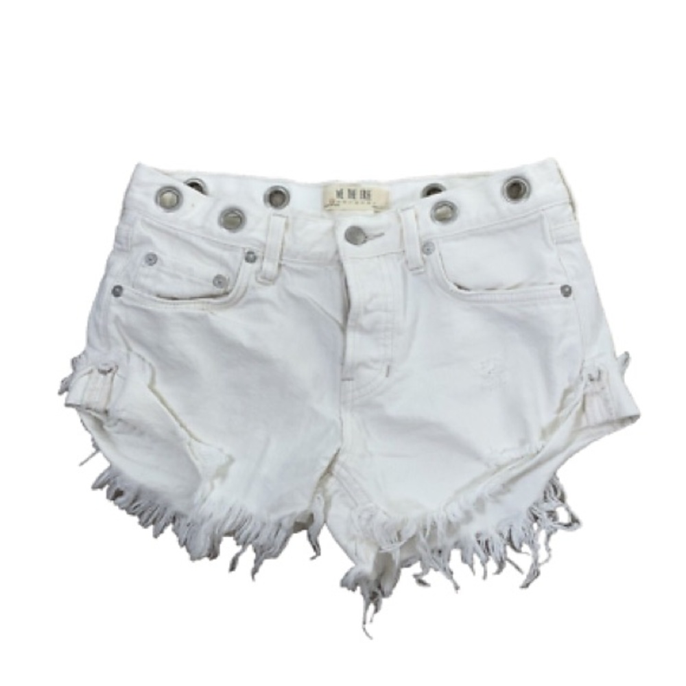 We The Free Denim Shorts Size 28 Button Fly Women
Cut Off
